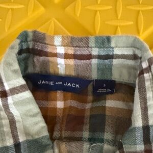 Janie and Jack Multicolor Plaid Shirt
